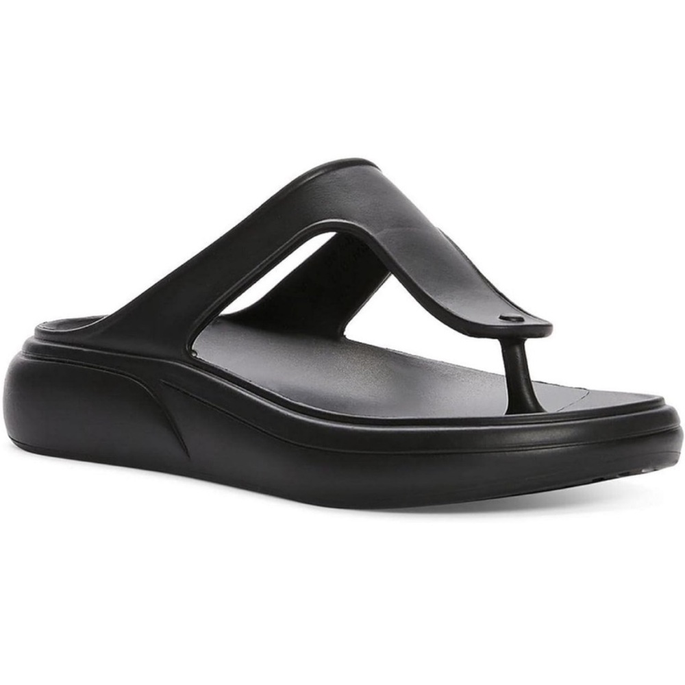 Stuart Weitzman Black Platform Thong Sandals New w/Tags